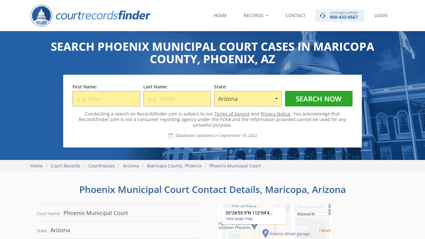 Phoenix Municipal Court Case Search - RecordsFinder